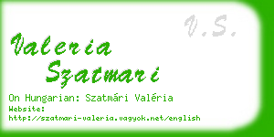 valeria szatmari business card